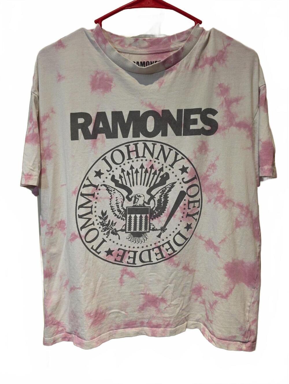 Ramones Hey Ho Let's Go Logo Band Punk Rock 90s Shirt S